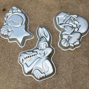 Cake molds Silver Character Cake Pans Set